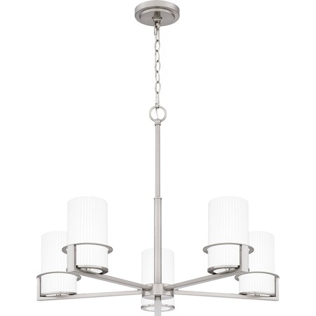 Quoizel Seymour Chandelier 5 Lights Brushed Nickel SEY5026BN